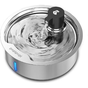 7L/230oz/1.8G Dog Water Fountain, Stainless Steel Pet Water Fountain for Large Dogs & Multi-Cats, Safe Pet Water Fountain, Super Large Capacity, Outdoor and Indoor Use in Saudi Arabia