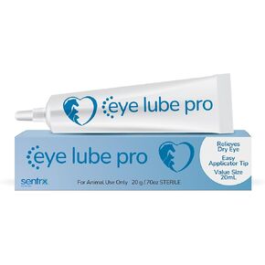 Sentrx Eye Lube Pro Plus + Hyaluron for Dogs, Cats, Horses, Dry Eye Relief, 20g
