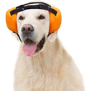 Dog Safety Ear Muffs Noise Dog Hearing Protection Dog Ear Protector from Thunder Dogs Ear Covers Quiet Ears for Anti Anxiety Dog Hat Fits Medium and Large Dog