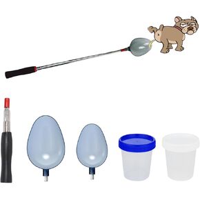 Dog Urine Sample Catcher, Dog Cat Urine Collector with 2 Spoons, Reusable Telescopic Urine Sample Catcher for Dog Cat