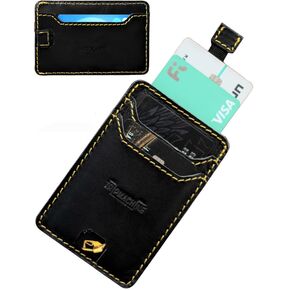 Trip Machine Company Slim Minimalist 100% Genuine Leather Wallet/Card & bill Holder - Stylish Card Organiser - Premium Leather Cardholder - Handmade Wallet Perfect for Gifting’s (Vintage Tan)
