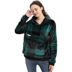 LINYUCHEN Cat Pouch Hoodie Large Pet Pouch Sweatshirt Puppy Kitten Holder Carrier Pullover Tops for Women