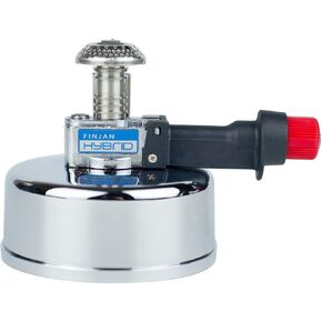 Portable Countertop Butane Burner by Finjan- Portable Butane Burner for Indoor Use. Ideal for Lab or Home- Syphon Coffee Making, Fondue Warmer, S’mores Maker