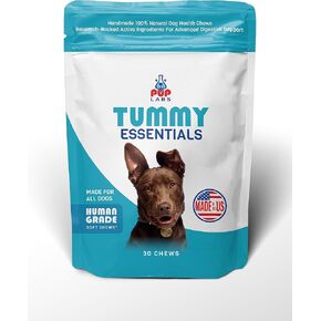 Tummy Essentials Probiotics for Dogs - Eliminate Digestive Dysfunction - Supports Gut Health - Dog Probiotics Support a Happy and Active Life - Made for All Dogs and in The USA, 30 Chews