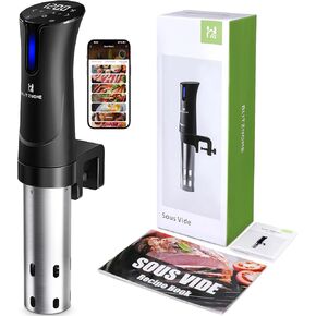 BLITZHOME Sous Vide Cooker, WiFi 1100W Sous Vide Machine with APP Recipes, Accurate Temperature & Timer, Stainless Ultra Quiet Precision Immersion Circulator Gift for Chefs