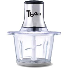 Electric Chopper with Glass Bowl- 3 Liter (12 Cups), 300W Motor Food Processor, 4 Sharp Blades | Glass Bowl for Chopping Fruits, Salads, Vegetables, Minced Meat, and More