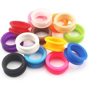 23pcs Soft Silicone Scissors Finger Rings Grips Inserts Shears Thumb Inserts Grooming Scissors Ring Finger Protector For Barber Dog Hair Cutting Scissor Accessories