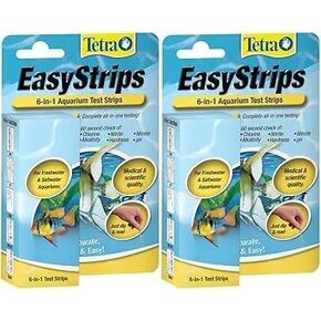 Tetra EasyStrips 6-in-1 aquarium Test Strips, Water Testing (19542), (Pack of 2)