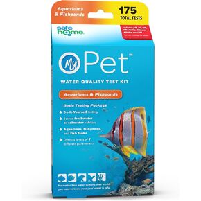 My Pet® 7-Way Aquarium & Fishpond Test Kit – 25-Strips/Kit Test Freshwater or Saltwater – pH, GH, KH, Alkalinity, Nitrate, Chlorine & Nitrite