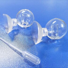 Aquarium CO2 Drop Checker Kit (2 PC of Checker + Dropper) Glass Planted Tank CO2 Indicator