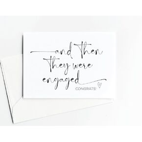 Humerous Engagement Card for Bride and Groom to Be, Funny Mr and Mrs Gift from Family And Friends