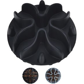 Slow Feeder Dog Bowls Insert, Silicone Dog Slow Feeder Bowl with Strong Suction Cups Perfect for Stainless Steel Glass Ceramic Dog Bowls (Pink, Small Size)