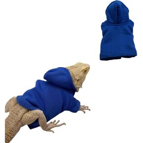 Lizards Clothes for Bearded Dragon Cotton Hoodies Leopard Gecko Costume, Reptile Hoodies Apparel for Skin Protection
