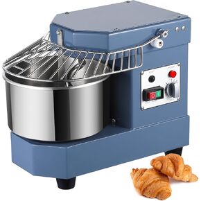 8QT Commercial Dough Mixer with Stainless Steel Bowl, 450W Dual Rotating Dough Kneading Machine with Safety Shield, for Restaurant, Bakeries, Pizzeria