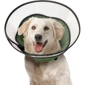 Soft Dog Cone Collar for Large Medium Dogs, Dog Cones for Dogs After Surgery, Adjustable Dog Recovery Collar, Lightweight E-Collars for Dogs, Elizabethan Collar (XL)