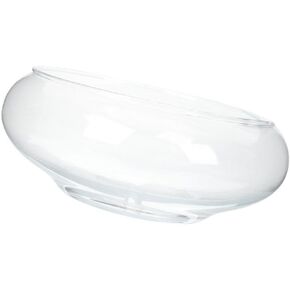 Zerodeko Glass Fish Bowl: Hydroponic Plant Pot Lotus Hydroponic Container Clear Glass Fish Tank Small Fish Tank Glass Round Aquarium for Goldfish Betta