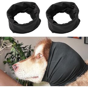 Dog Calming Head Cover Sleeves, Dog Neck Ear Warmer, Dogs Ear Wraps for Noise Protection for Anxiety Relief