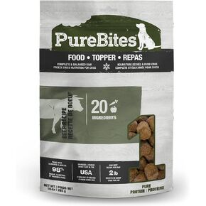 PureBites Beef Freeze Dried Dog Food • Topper, 20 Ingredients, Made in USA, 10oz