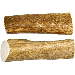 Extra Large 2-Pack Elk Antler Dog Chews, 6 Inches to 10 inches Long, for Medium to Large Dogs and Puppies