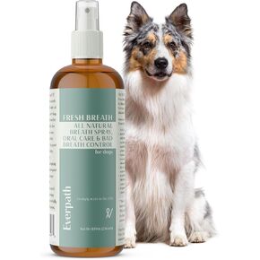Everpath 2024 Upgraded Pet Fresh Breath Spray - 8 Fluid Ounces/236mls | Made in The USA | Enhances Dental and Gum Wellness | Supports Oral Care and Control Bad Breath | Natural Solution for Pets