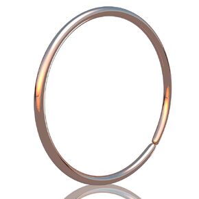 Thin Cute Nose Piericng Hoop - Handmade 7mm Gold Nose Ring - Hypoallergenic 14k Rose Gold Dainty 24 Gauge Nose Hoop Jewelry