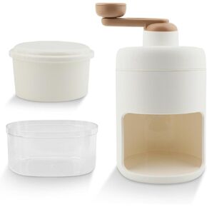 Snow Cone Machine Manual, Ice Crusher for Snow Cones, Shaved Ice Maker Machine for Home, Outdoor Picnic Ice Crusher Bars With 2 Boxes Smoothies in Kuwait