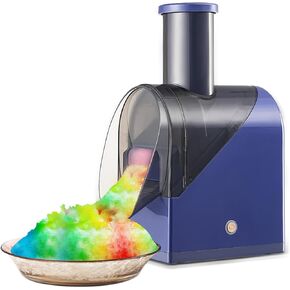 Ice Shaver Machine, Shaved Ice Maker and Slushie Machine for Homemade Slushies, Snow Cones, Cocktails, Stainless Steel Blades, Easy to Clean and Store