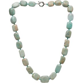Women's Handmade Natural Gemstone Beaded Necklace, Chunky Statement Beaded Necklace for Women Girls - Gift Boxed Ideal Gift for Her (Faceted Rose Quartz)