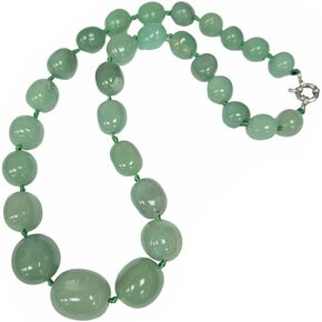 Women's Handmade Natural Gemstone Beaded Necklace, Chunky Statement Beaded Necklace for Women Girls - Gift Boxed Ideal Gift for Her (Faceted Rose Quartz) in Saudi Arabia