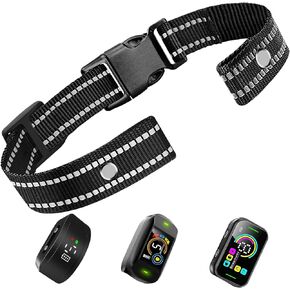 Shock Collar Replacement Strap,Replacement Collar for Bark Collar,E Collar Replacement Strap,Adjustable Safe Bark Collar for Small Medium Large Dogs