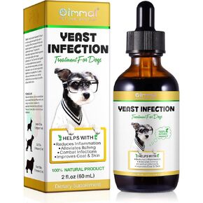 ALIVO Yeast Infection Treatment for Dogs, Natural Yeast Infection Treatment Supports Dog Itch Relief, Dog Ear Infection, Dog Allergy Relief, Pet Supplies Dog Herbal Supplement, Bacon Flavor - 2 oz