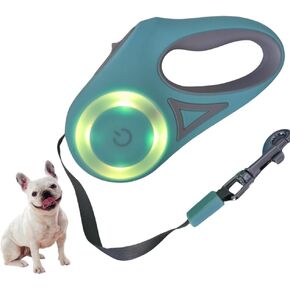 Petwara Automatic 360° Retractable Dog Leash LED Luminous, Strong Nylon Tape 10ft and 16ft, Best Dog Leash for Dogs, Ergonomic, Durable and Tangle Free. (Orange, 16ft)
