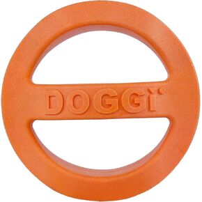 Van Ness Pets Doggi Catch and Carry Flying Disc Floating Dog Toy, Small, Orange