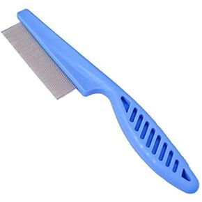 1Pc Blue Dog Hair Flea Comb,Stainless Brush,Clean Tool Flea Removal Flea Removal Flea Removal Hair Removal Hair Repair Antistatic Multifunctional Long Hair Short Hair Dog Flea Combs