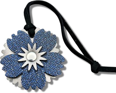 حلية جلدية صغيرة على شكل زهرة للمحفظة أو الحقيبة أو حقيبة اليد (لون التوت الوردي والذهبي الوردي) in Kuwait