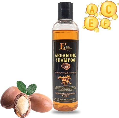 E3 Argan Oil Shampoo 32oz - Moisturizing Pet Shampoo, Hair Shampoo Argan Oil, Hair Shine, Shampoo De Caballo, Gentle Formula, Good for Dogs Too (32 fl oz) in Kuwait