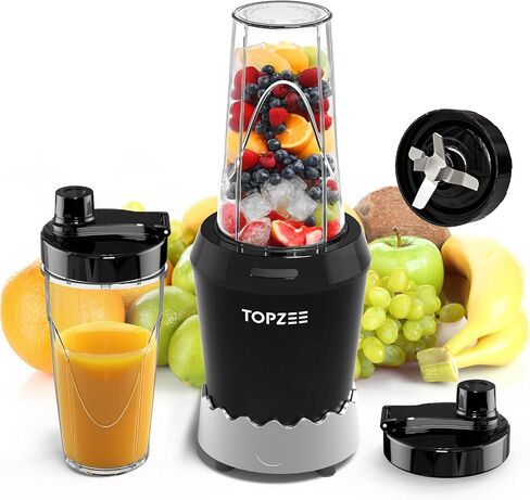 Blender for Smoothies, 1000W Blenders for Kitchen, Dishwasher Safe with 24oz Easy Go Cups in Saudi Arabia