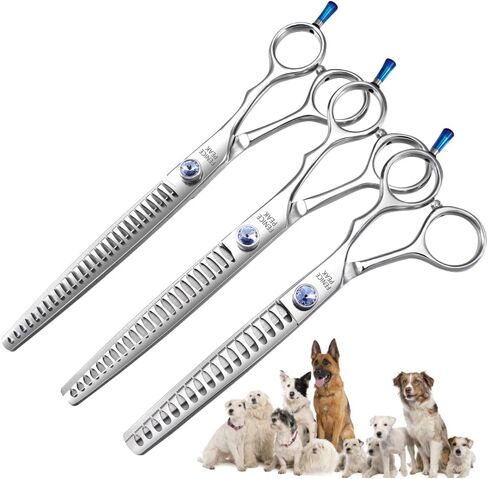 Fenice Professional 7/7.5/8 Pet Grooming Scissors Thinning Cutting Shears for Dog s/Cats Thinning Rate:70-80% (7.0 inch) in Saudi Arabia