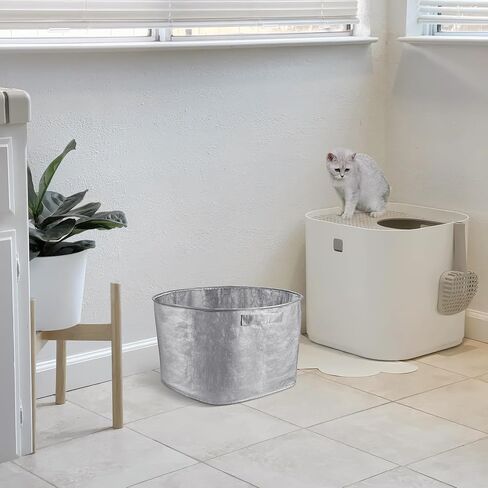 4 قطع من بطانات صندوق الفضلات القابلة لإعادة الاستخدام A، متوافقة مع صندوق الفضلات Modkat Flip، بطانات قابلة للغسل من النوع A مع مقابض للحمل in Kuwait