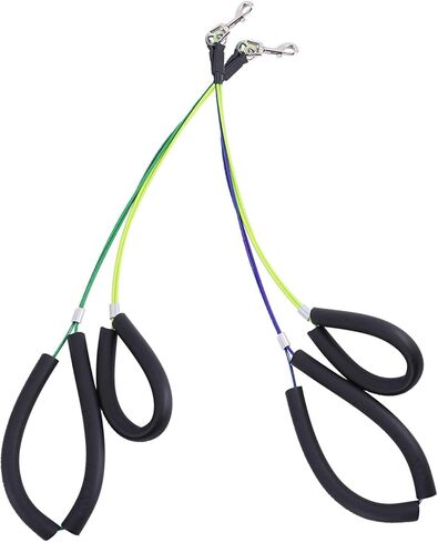 2pcs Leash Harness No-Sit Pet Grooming Tool Standing Training for Table Clip Cat Haunch Holder with Double Clamp for Small and Medium Dogs(Yellow) in Saudi Arabia