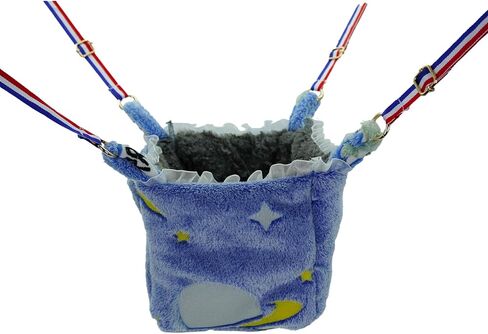 Small Animal Noctilucent Hammock for Cage Hanging Ferret Bed Ferret Cage Accessories Adjustable Straps - Perfect Small Pet Bed or Hanging Hammock Bed Great Guinea Pig Bed(Colorful) in Kuwait