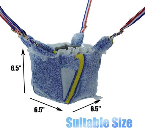 Small Animal Noctilucent Hammock for Cage Hanging Ferret Bed Ferret Cage Accessories Adjustable Straps - Perfect Small Pet Bed or Hanging Hammock Bed Great Guinea Pig Bed(Colorful) in Kuwait