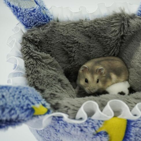 Small Animal Noctilucent Hammock for Cage Hanging Ferret Bed Ferret Cage Accessories Adjustable Straps - Perfect Small Pet Bed or Hanging Hammock Bed Great Guinea Pig Bed(Colorful) in Kuwait