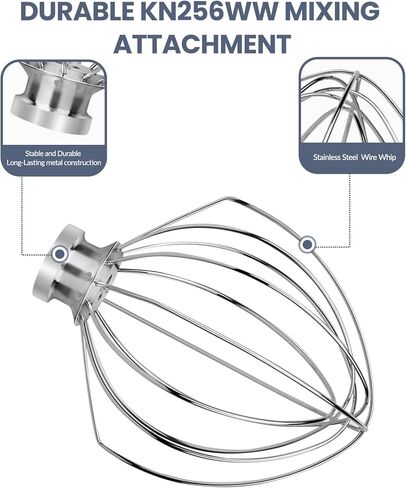 مرفق سوط سلكي لخلاط رفع الوعاء سعة 5-6 لتر من كيتشن إيد، ملحق خفق K5AWW لمساعدة المطبخ، أداة تقليب كريمة البيض، خفق بالون كعكة الدقيق، ملحقات لخلاطات كيتشن إيد in Kuwait