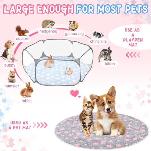 4 Pcs Round Whelping Pee Pads Washable for Dogs Waterproof Pet Training Pads Reusable Puppy Pads Whelping Pads Non slip Cat Dog Bed Mat for Crate Kennel(36 Inches,Large Star) in Saudi Arabia