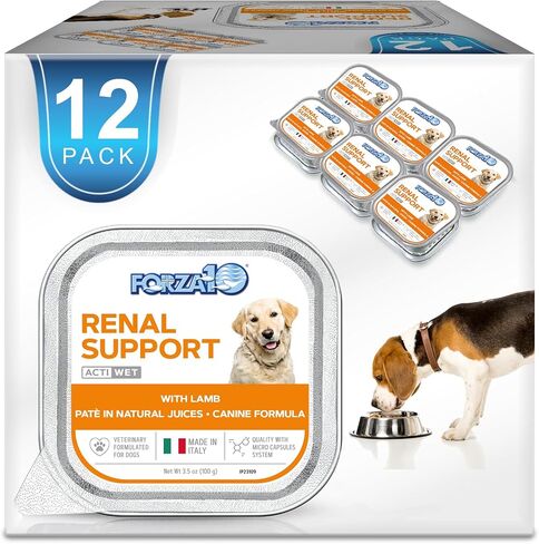 Forza10 طعام الكلاب الرطب، أغذية الكلى مع لحم الضأن، 3.5 أونصة، طعام الكلاب الرطب، طعام الكلاب المعلب لدعم الكلى، 32 علبة in Saudi Arabia