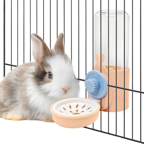 kathson Rabbit Water Dispenser for Cage 17 Oz Hanging Guinea Pig Water Bottle No Drip Gravity Automatic Bunny Water Bottle No Leak Small Animal Water Bottle for Chinchilla Ferret Hamster (Dark Blue) in Kuwait