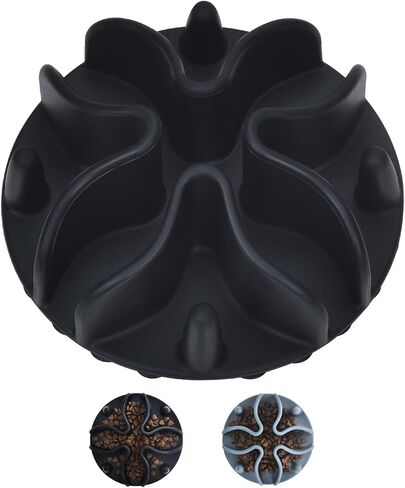 Slow Feeder Dog Bowls Insert, Silicone Dog Slow Feeder Bowl with Strong Suction Cups Perfect for Stainless Steel Glass Ceramic Dog Bowls (Pink, Small Size) in Saudi Arabia