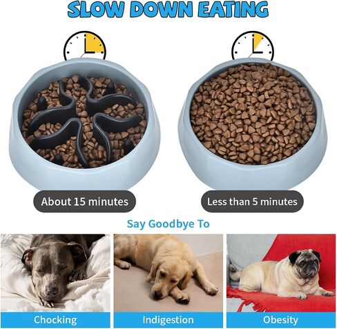 Slow Feeder Dog Bowls Insert, Silicone Dog Slow Feeder Bowl with Strong Suction Cups Perfect for Stainless Steel Glass Ceramic Dog Bowls (Pink, Small Size) in Saudi Arabia