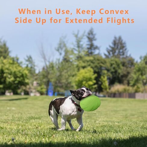 Dog Frisbee for Aggressive chewers,Durable Dog Toys,Nature Rubber Floating Flying Saucer for Water Pool Beach,2 Pack,Orange and Green in Saudi Arabia